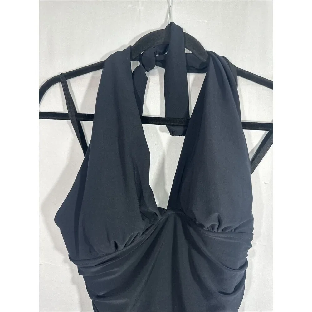 NEW $184 Magicsuit [ 10‎ US ] Yvonne Halter One-Piece Swimsuit Black #6343